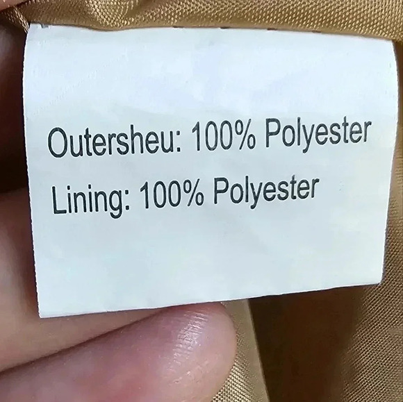 Teddy Bear Tan Cozy Thick Soft Fleece Coat, XL - Picture 5 of 7